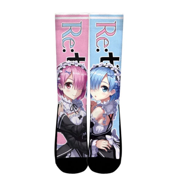 Ram And Rem Socks Custom Anime Socks