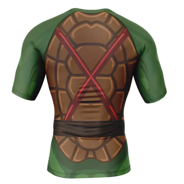 Raphael Teenage Mutant Ninja Turtles Short Sleeve Rash Guard Compression Shirt