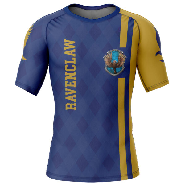 Ravenclaw Harry Potter Short Sleeve Rash Guard Compression Shirt