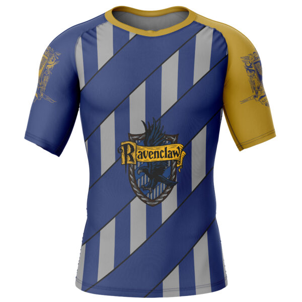 Ravenclaw Harry Potter V2 Short Sleeve Rash Guard Compression Shirt