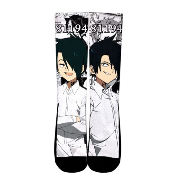 Ray Socks The Promised Neverland Custom Anime Socks Mix Manga