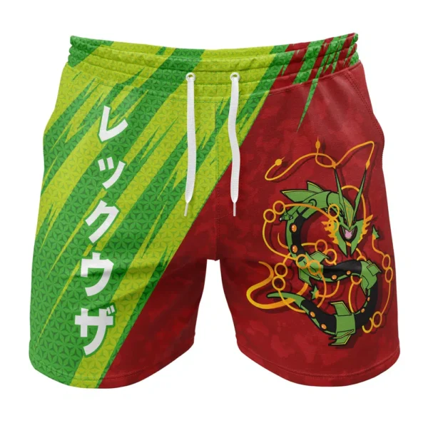 Rayquaza Attack Pokemon Gym Shorts