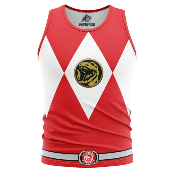 Red Ranger Mighty Morphin Power Rangers Tank Top