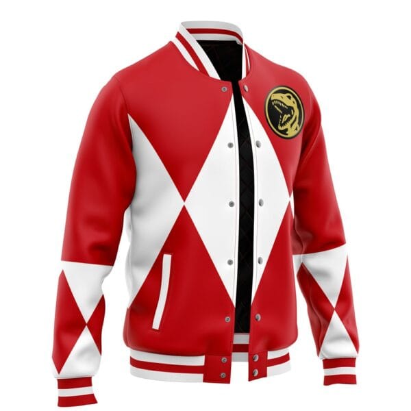 Red Ranger Mighty Morphin Power Rangers Varsity Jacket