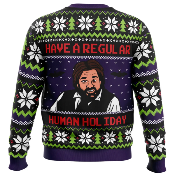 Regular Human Holiday What We Do In The Shadows Ugly Christmas Sweater