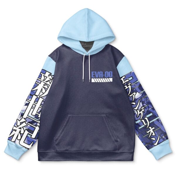 Rei Ayanami X Eva 00 Neon Genesis Evangelion Streetwear Hoodie