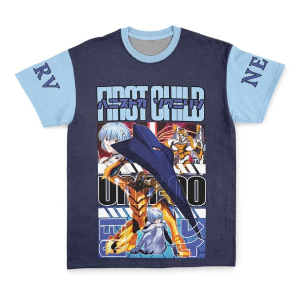 Rei Ayanami X Eva 00 Neon Genesis Evangelion Streetwear T Shirt