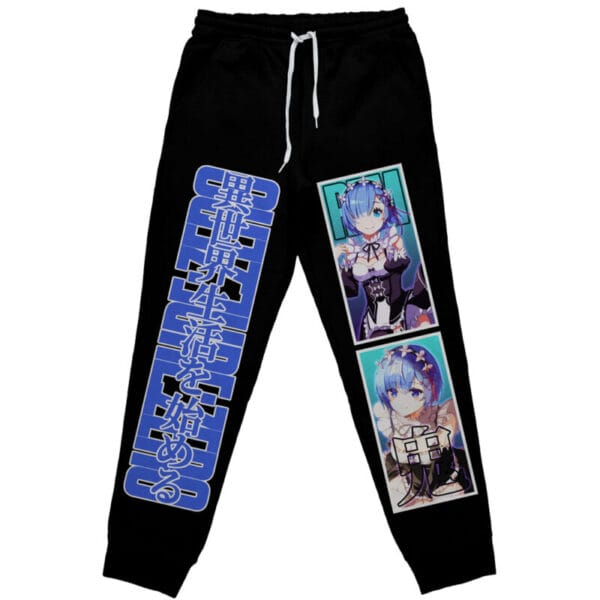 Anime Rem Re Zero Streetwear Sweatpants