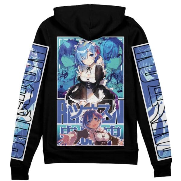 Rem Re Zero Streetwear Zip Hoodie Jacket