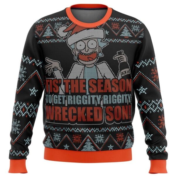 Rick And Morty Tis The Season Ugly Christmas Sweater 2