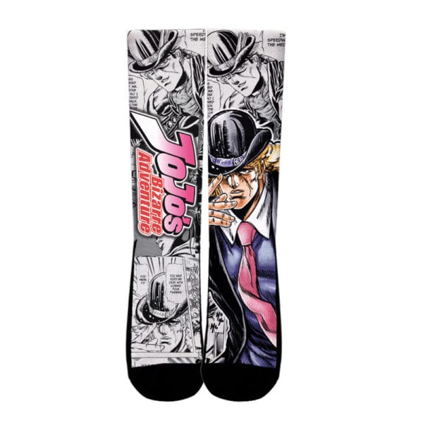 Anime Robert E O Speedwagon Socks Jojos Bizarre Adventure Custom Anime Socks