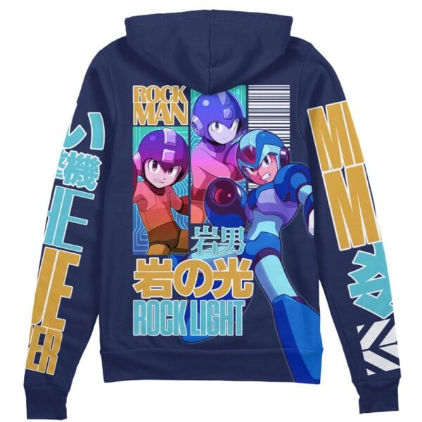 Rock Man Mega Man Streetwear Zip Hoodie Jacket