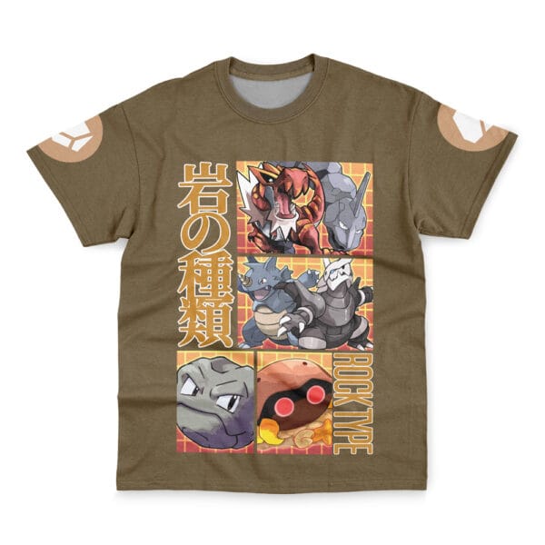 Rock Type Pokemon Streetwear T Shirt