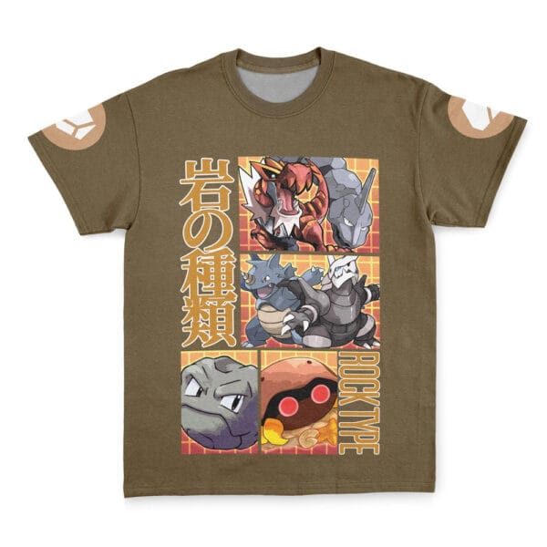 Rock Type Pokemon Streetwear T Shirt