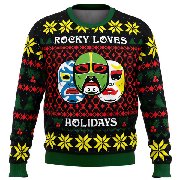 Rocky Loves Holidays 3 Ninjas Ugly Christmas Sweater