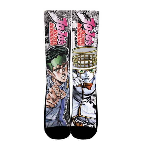 Anime Rohan Kishibe Socks Jojos Bizarre Adventure Custom Anime Socks