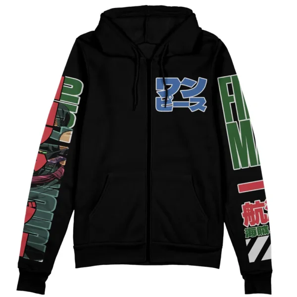 Roronoa Zoro V3 One Piece Streetwear Zip Hoodie Jacket