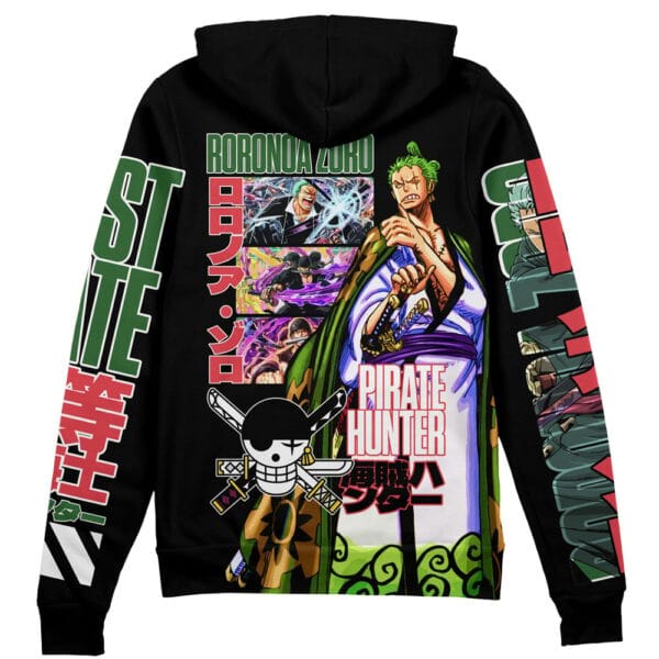 Roronoa Zoro V3 One Piece Streetwear Zip Hoodie Jacket