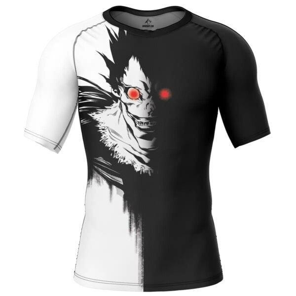 Anime Ryuk Death Note Short Sleeve Rash Guard Compression Shirt Anime