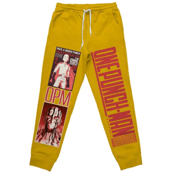 Anime Saitama One Punch Man Streetwear Sweatpants Anime