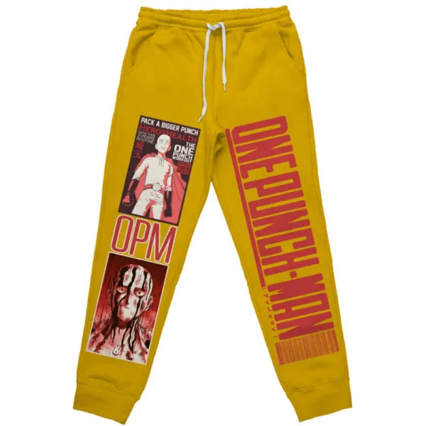 Anime Saitama One Punch Man Streetwear Sweatpants Anime
