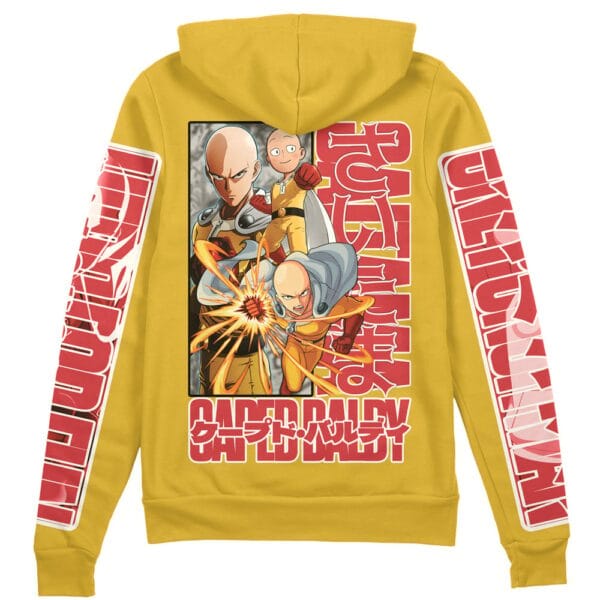 Anime Saitama One Punch Man Streetwear Zip Hoodie Jacket