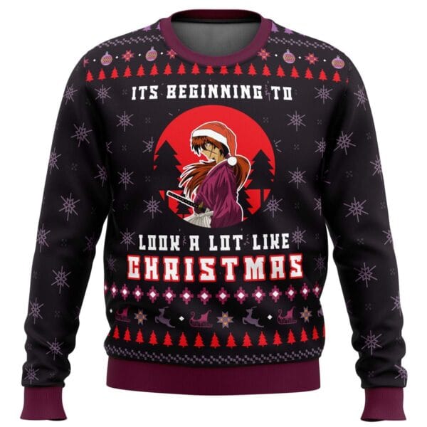 Samurai X Its Beginning To Look A Lot Like Christmas Ugly Christmas Sweater