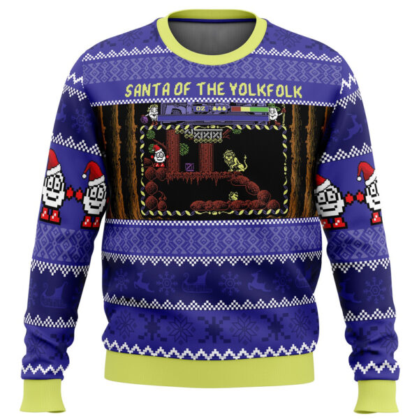 Santa Of The Yolkfolk A Dizzy Prince Of The Yolkfolk Ugly Christmas Sweater