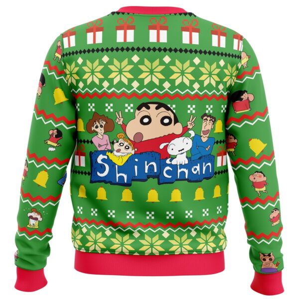 Santa Shinnosuke Crayon Shin Chan Ugly Christmas Sweater