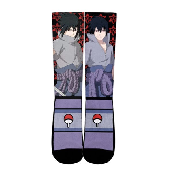 Anime Sasuke Uchiha Socks Custom Anime Socks Anime