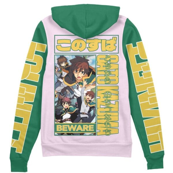 Sato Kazuma Konosuba Streetwear Zip Hoodie Jacket