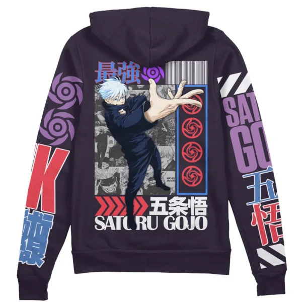 Satoru Gojo V2 Jujutsu Kaisen Streetwear Zip Hoodie Jacket