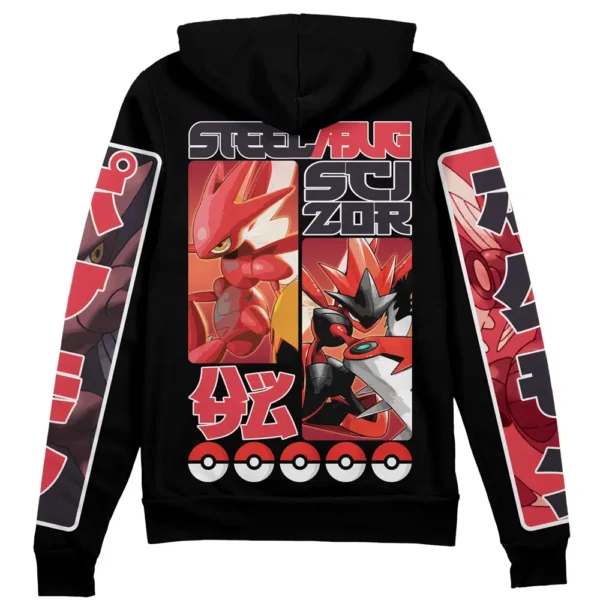 Scizor Pokemon Streetwear Zip Hoodie Jacket