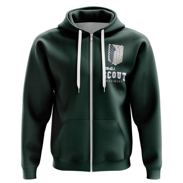 Anime Scouting Regiment Attack On Titan Zip Hoodie Jacket