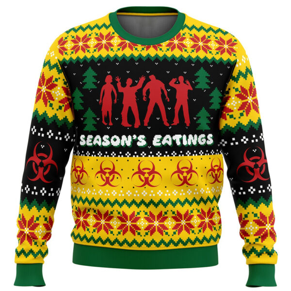 Seasons Eatings Zombie Ugly Christmas Sweater