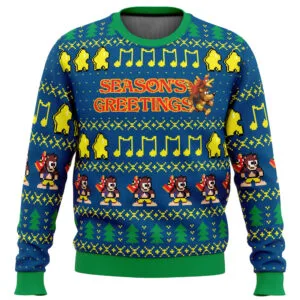 Seasons Greetings Banjo Kazooie Ugly Christmas Sweater