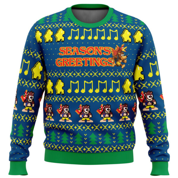 Seasons Greetings Banjo Kazooie Ugly Christmas Sweater