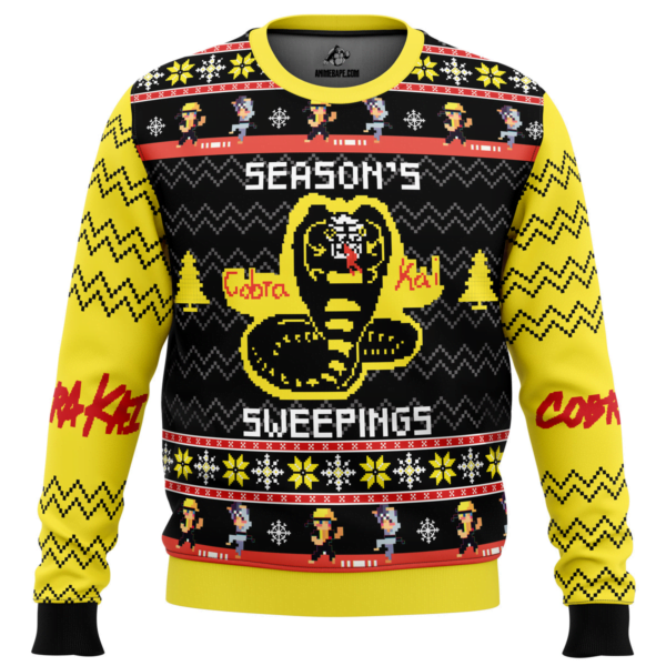 Seasons Sweepings Cobra Kai Ugly Christmas Sweater 2