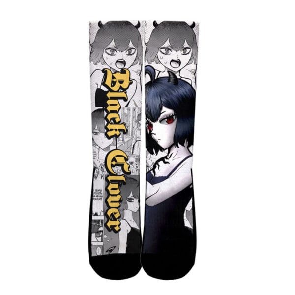 New Secre Swallowtail Socks Black Clover Custom Anime Socks Manga Style