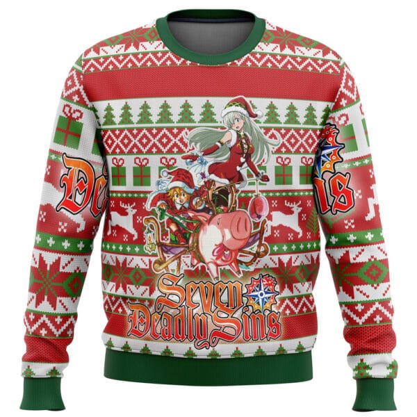 Anime Seven Deadly Sins Alt Ugly Christmas Sweater