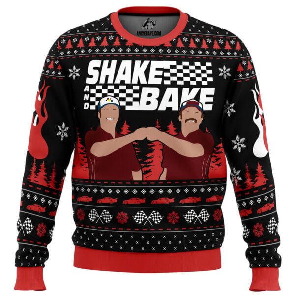 Shake And Back Talladega Nights Ugly Christmas Sweater