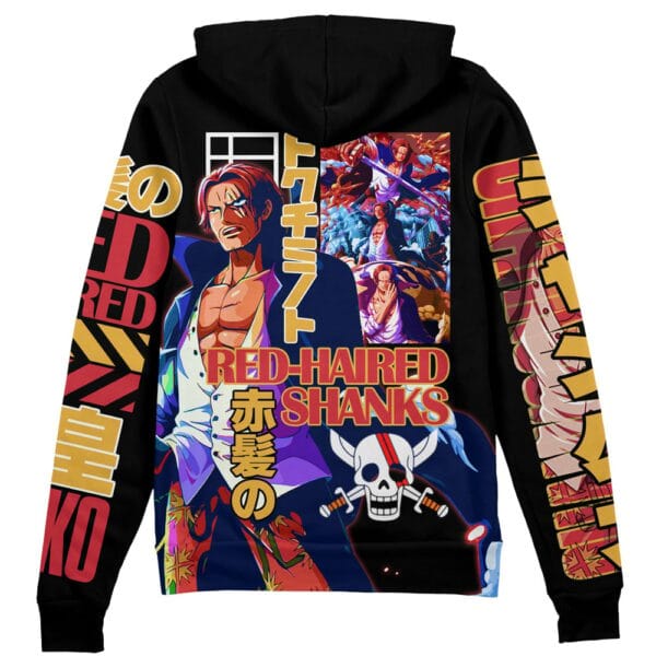 Shanks V2 One Piece Streetwear Zip Hoodie Jacket