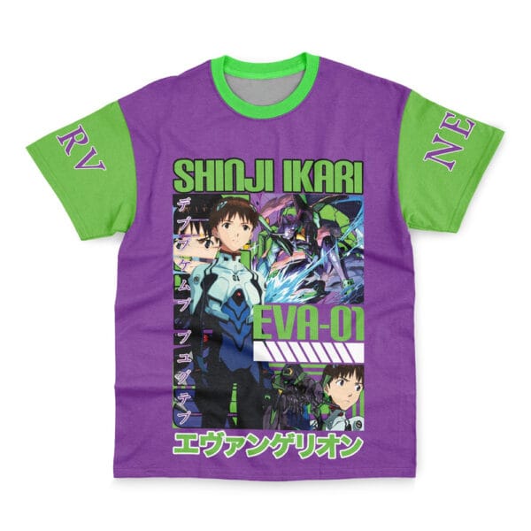 Shinji Ikari X Eva 01 Neon Genesis Evangelion Streetwear T Shirt