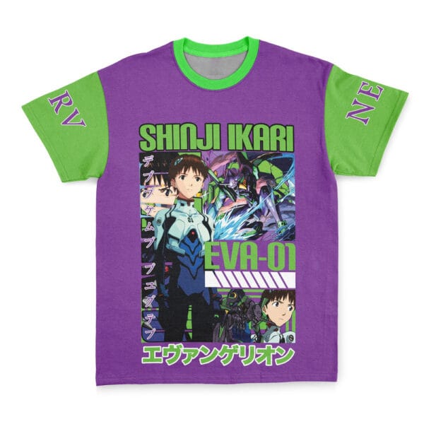 Shinji Ikari X Eva 01 Neon Genesis Evangelion Streetwear T Shirt