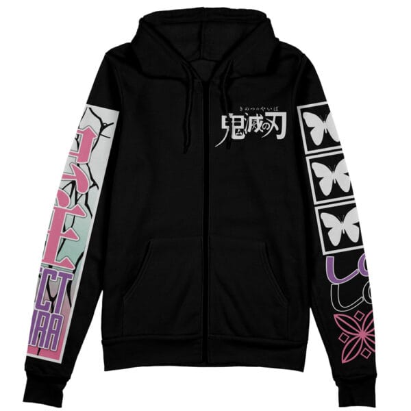 Shinobu Kocho V2 Demon Slayer Streetwear Zip Hoodie Jacket