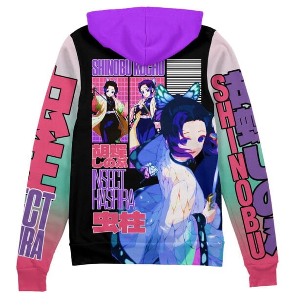 Shinobu Kocho V3 Demon Slayer Streetwear Zip Hoodie Jacket