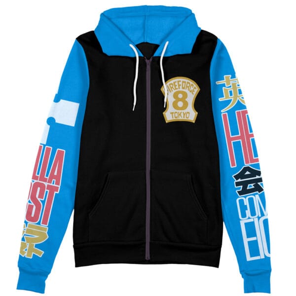 Shinra Kusakabe Fire Force Streetwear Zip Hoodie Jacket