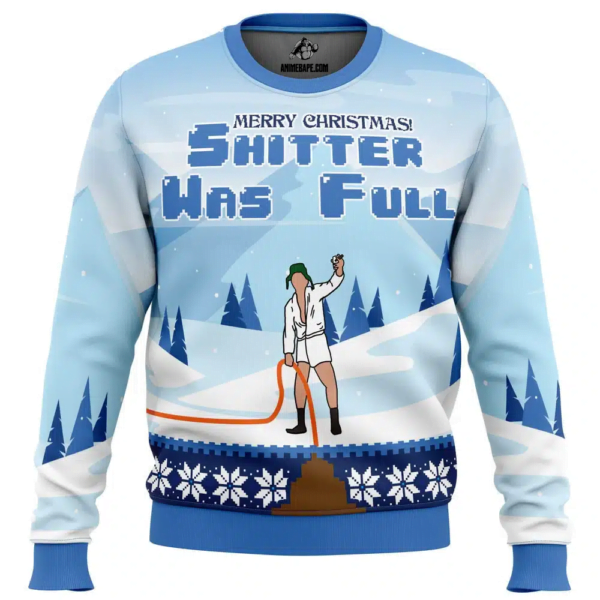 Shitter Was Full National Lampoons Christmas Vacation Ugly Christmas Sweater