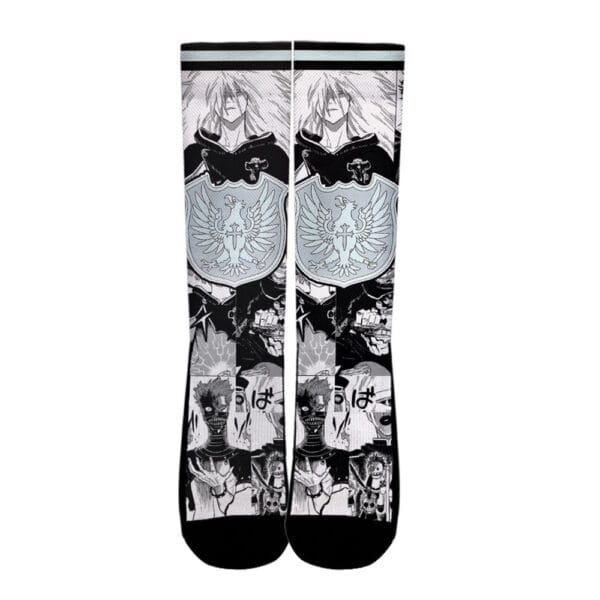 Anime Silver Eagle Socks Black Clover Custom Anime Socks Manga Style