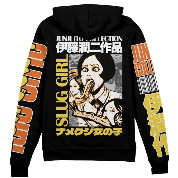 Slug Girl Junji Ito Collection Streetwear Zip Hoodie Jacket